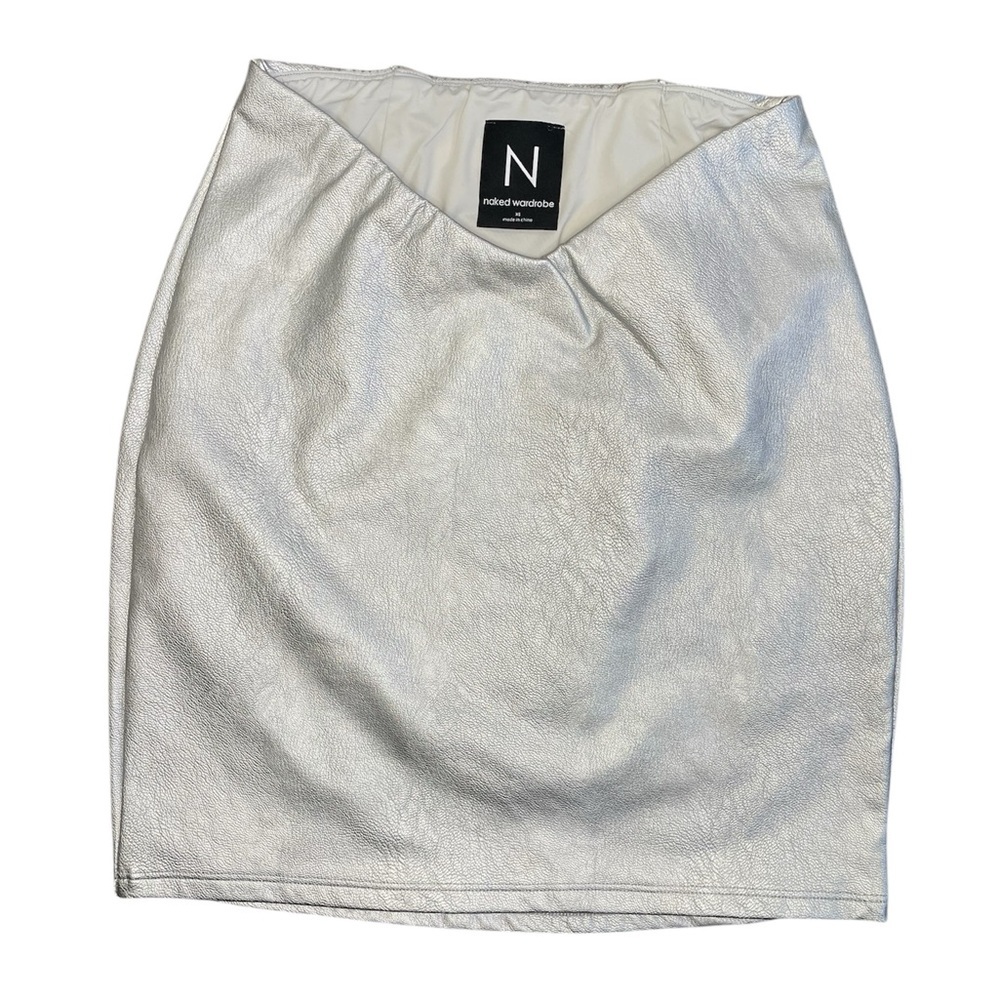 Naked Wardrobe silver skirt
